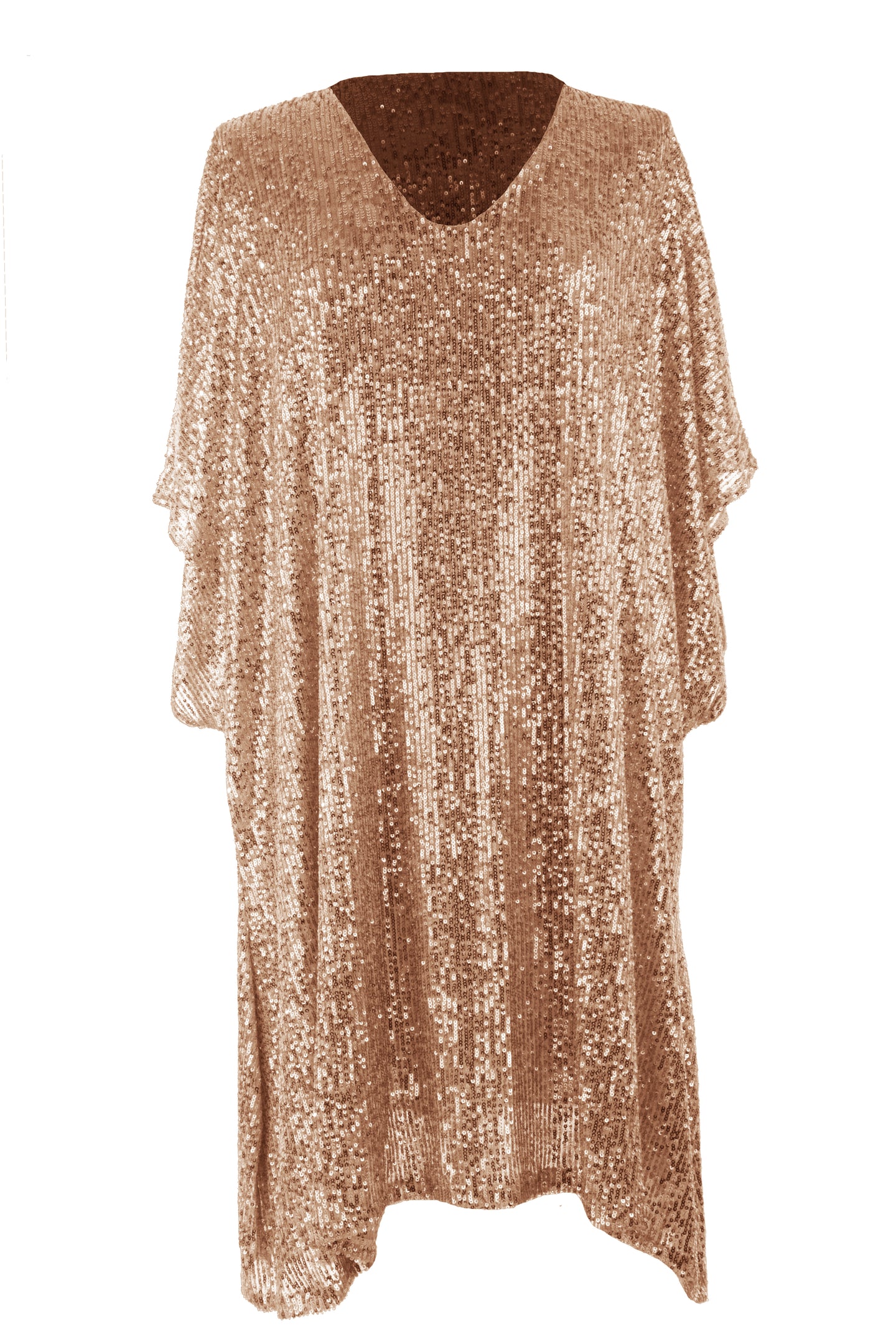 V Neck Sequin Dress