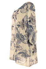 Load image into Gallery viewer, Floral Paisley Print Linen Top
