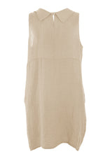 Load image into Gallery viewer, Sleeveless Round Collar Linen Dress
