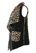 Load image into Gallery viewer, Faux Suede Leopard Gilet
