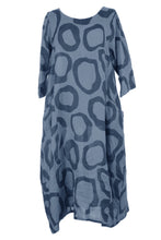 Load image into Gallery viewer, Abstract Circle Linen Dress
