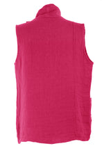 Load image into Gallery viewer, Sleeveless Cowl Linen Top
