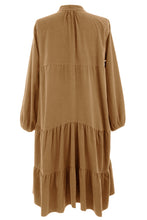 Load image into Gallery viewer, V Neck Corduroy Swing Dress
