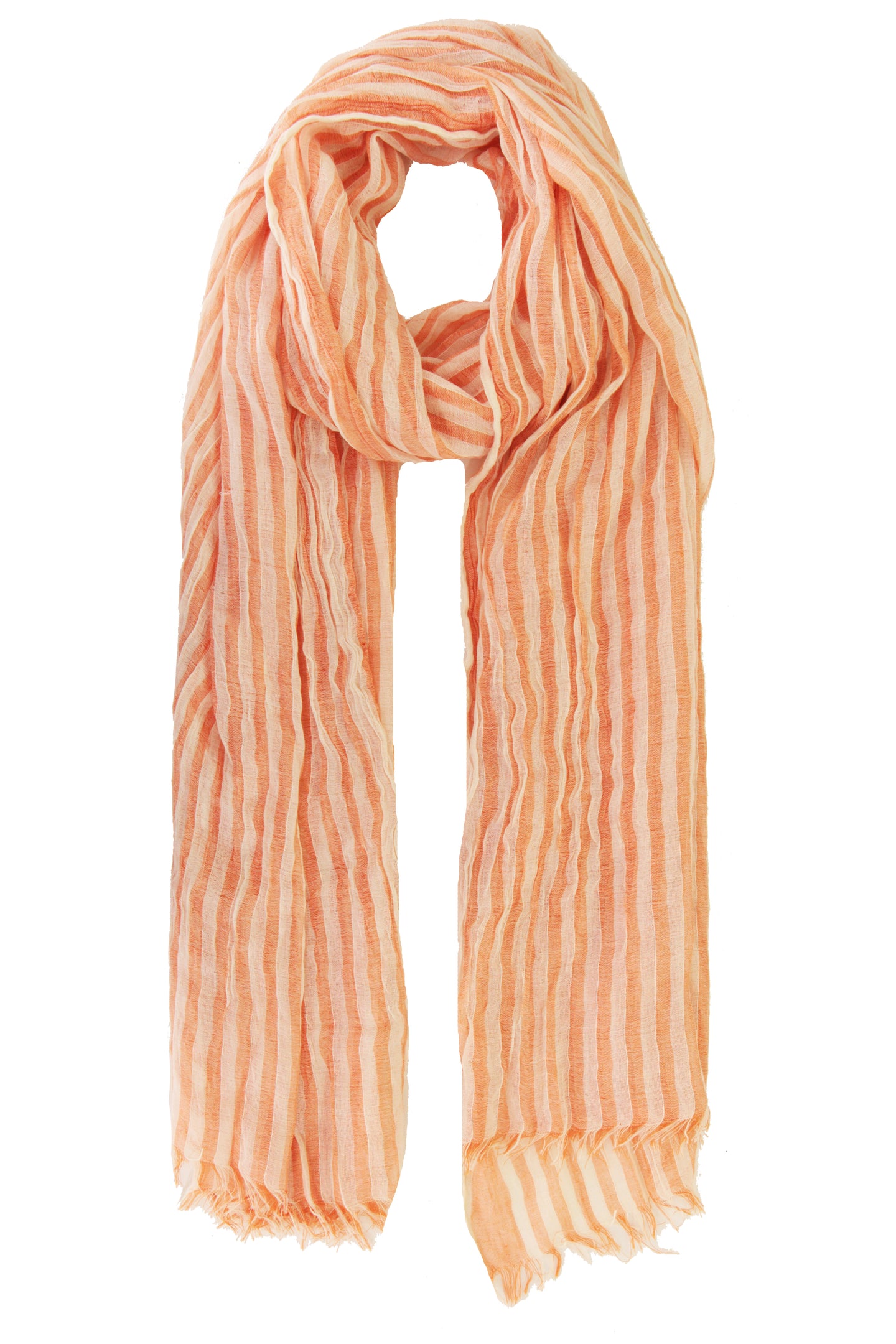 Stripe Crinkle Scarf