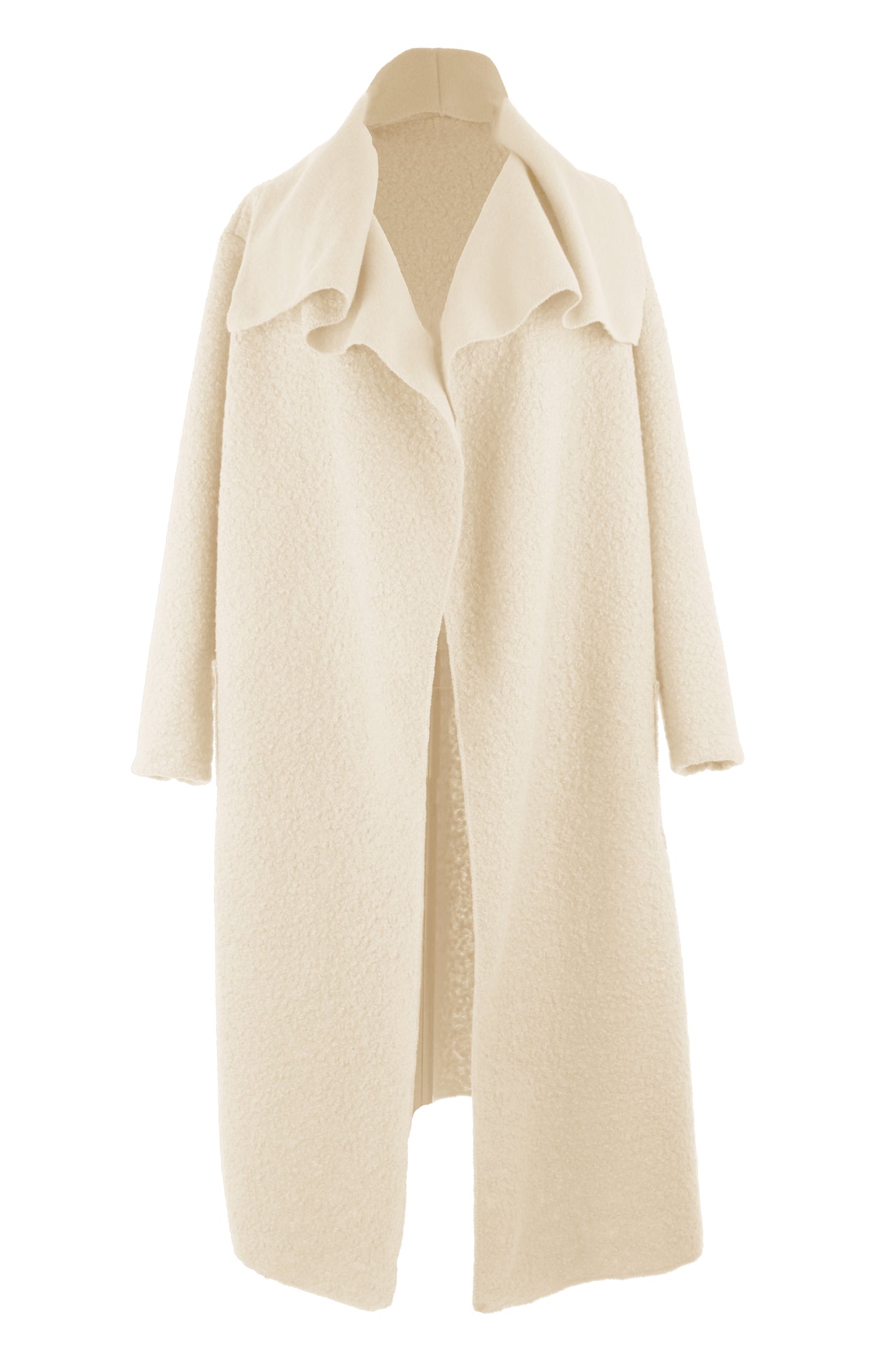 Plain Boucle Coat