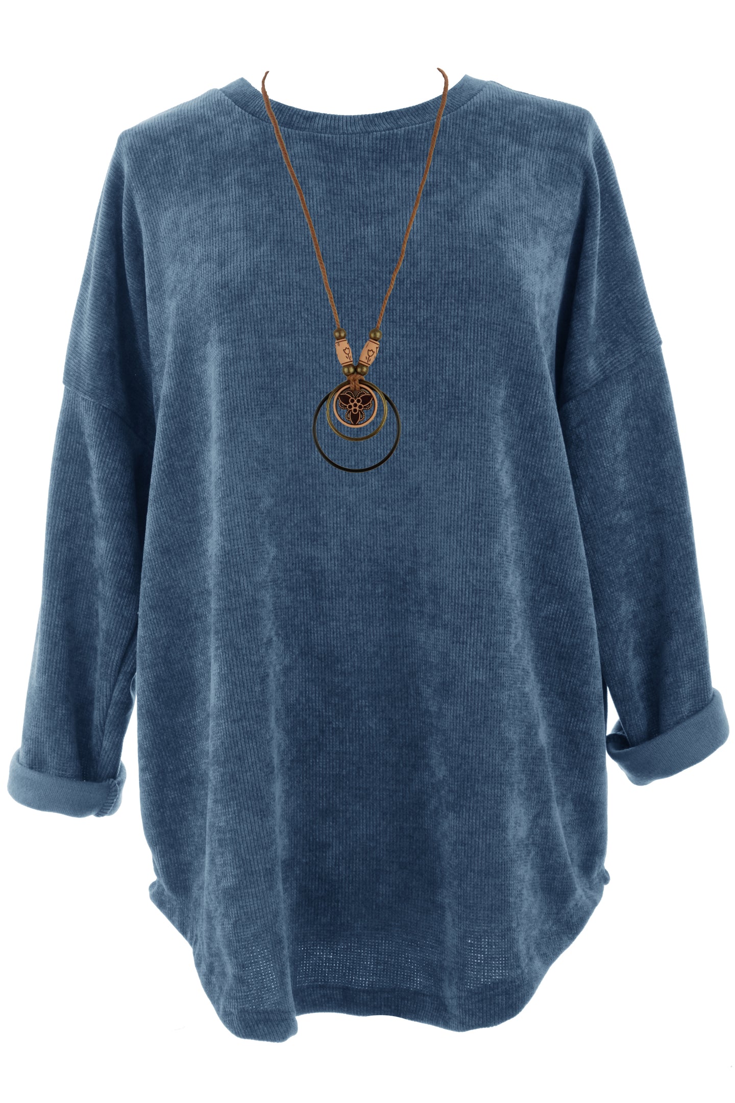 Chenille Necklace Top