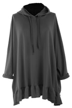 Load image into Gallery viewer, Frill Hem Hooded Tunic
