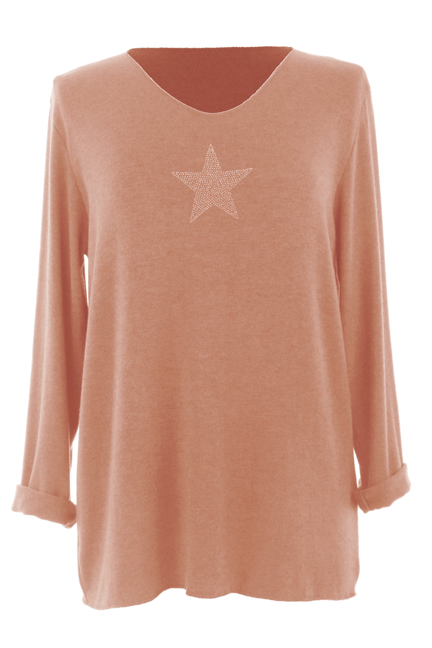 Star Detail Fine Knit Jumper