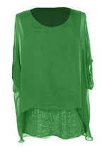 Load image into Gallery viewer, Sequin Hem Silk Top
