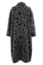 Load image into Gallery viewer, Swirl Pattern Wool Coat
