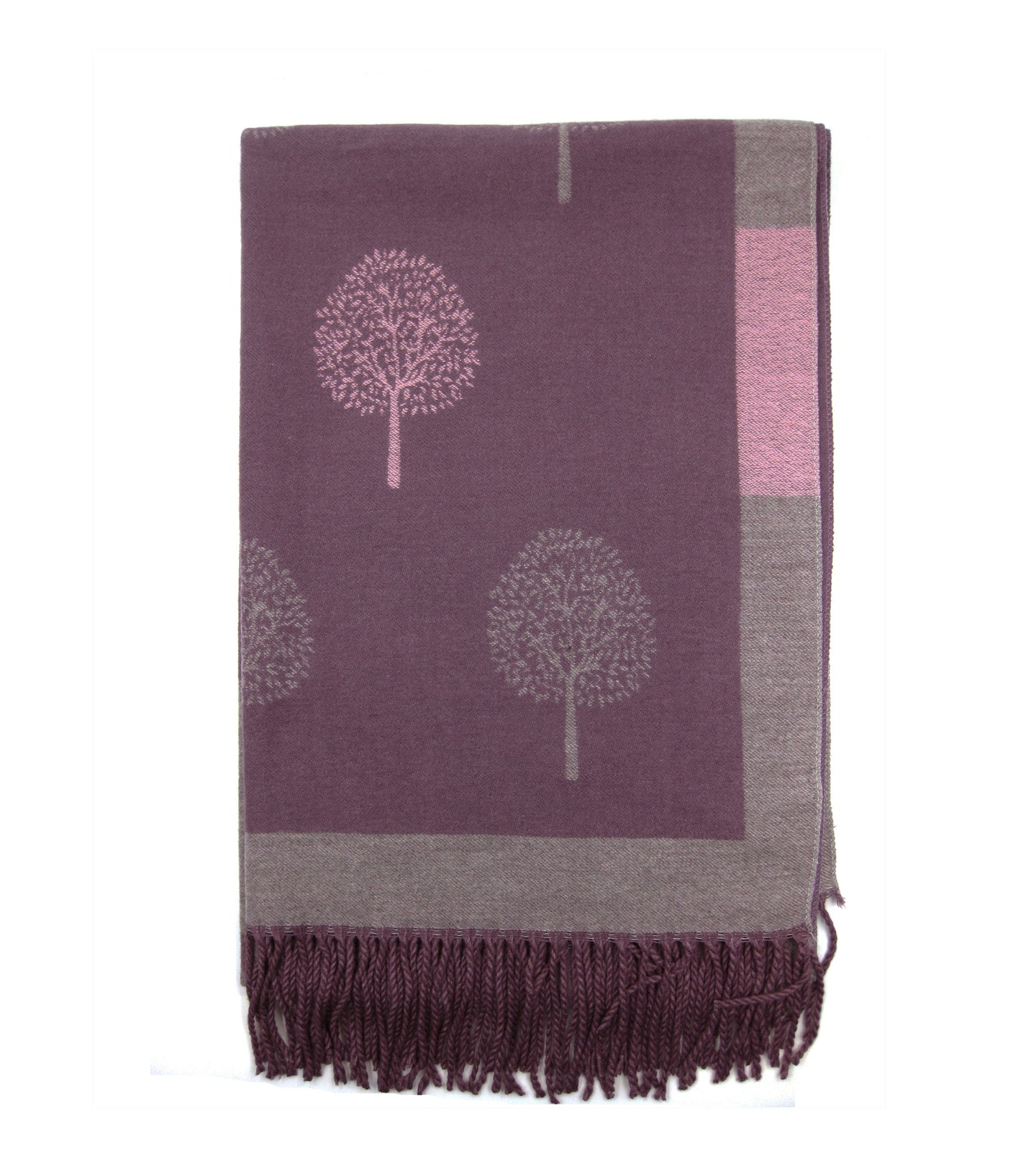 Tree Of Life Tassel Cashmere Scarf