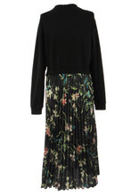 Load image into Gallery viewer, Floral Print Pleated Satin Midi
