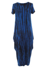 Load image into Gallery viewer, Cap Sleeve Abstract Tie Dye Midi
