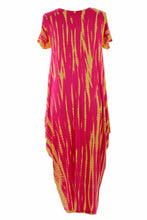 Load image into Gallery viewer, Cap Sleeve Abstract Tie Dye Midi
