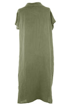 Load image into Gallery viewer, Cowl Neck Linen Midi
