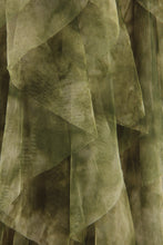Load image into Gallery viewer, Abstract Print Ruffle Tulle Skirt
