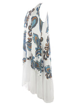 Load image into Gallery viewer, Paisley Print Silk Hem Linen Dress
