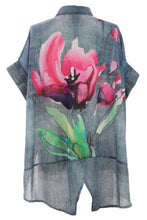 Load image into Gallery viewer, Watercolour Floral Denim Look Shirt
