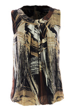 Load image into Gallery viewer, Printed Puffball Silk Vest
