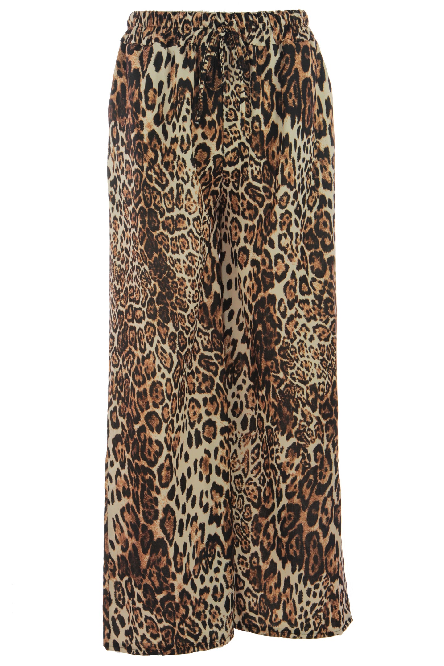 Leopard Print Palazzo Trouser