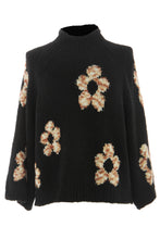 Load image into Gallery viewer, Flower Pattern Wool Knit Jumper
