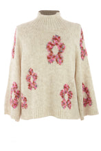 Load image into Gallery viewer, Flower Pattern Wool Knit Jumper
