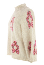 Load image into Gallery viewer, Flower Pattern Wool Knit Jumper
