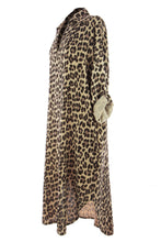 Load image into Gallery viewer, Leopard Print Cheesecloth Midi
