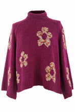 Load image into Gallery viewer, Flower Pattern Wool Knit Jumper
