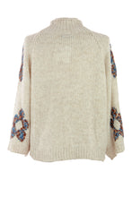 Load image into Gallery viewer, Flower Pattern Wool Knit Jumper
