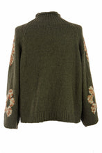 Load image into Gallery viewer, Flower Pattern Wool Knit Jumper
