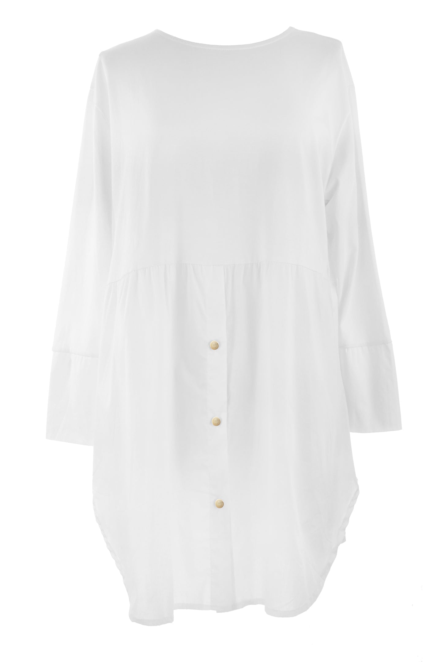 Plain Cotton Tunic Shirt