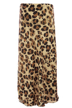 Load image into Gallery viewer, Leopard Print Silk Skirt
