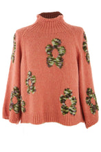 Load image into Gallery viewer, Flower Pattern Wool Knit Jumper
