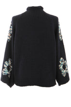 Load image into Gallery viewer, Flower Pattern Wool Knit Jumper
