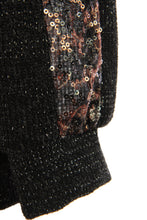 Load image into Gallery viewer, Leopard Sequin Trim Lurex Knit Jumper
