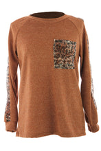 Load image into Gallery viewer, Leopard Sequin Trim Lurex Knit Jumper
