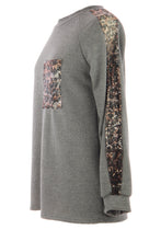 Load image into Gallery viewer, Leopard Sequin Trim Lurex Knit Jumper
