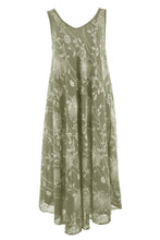 Load image into Gallery viewer, Sleeveless Dandelion Flare Midi
