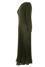 Load image into Gallery viewer, Pleated Satin Jumper Dress
