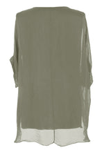 Load image into Gallery viewer, Sequin Hem Silk Top
