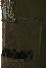 Load image into Gallery viewer, Leopard Sequin Patch Trouser
