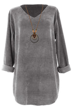 Load image into Gallery viewer, V Neck Chenille Necklace Top
