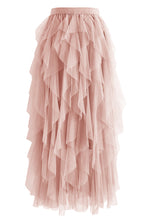 Load image into Gallery viewer, Ruffle Tulle Midi Skirt
