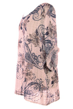 Load image into Gallery viewer, Floral Paisley Print Linen Top
