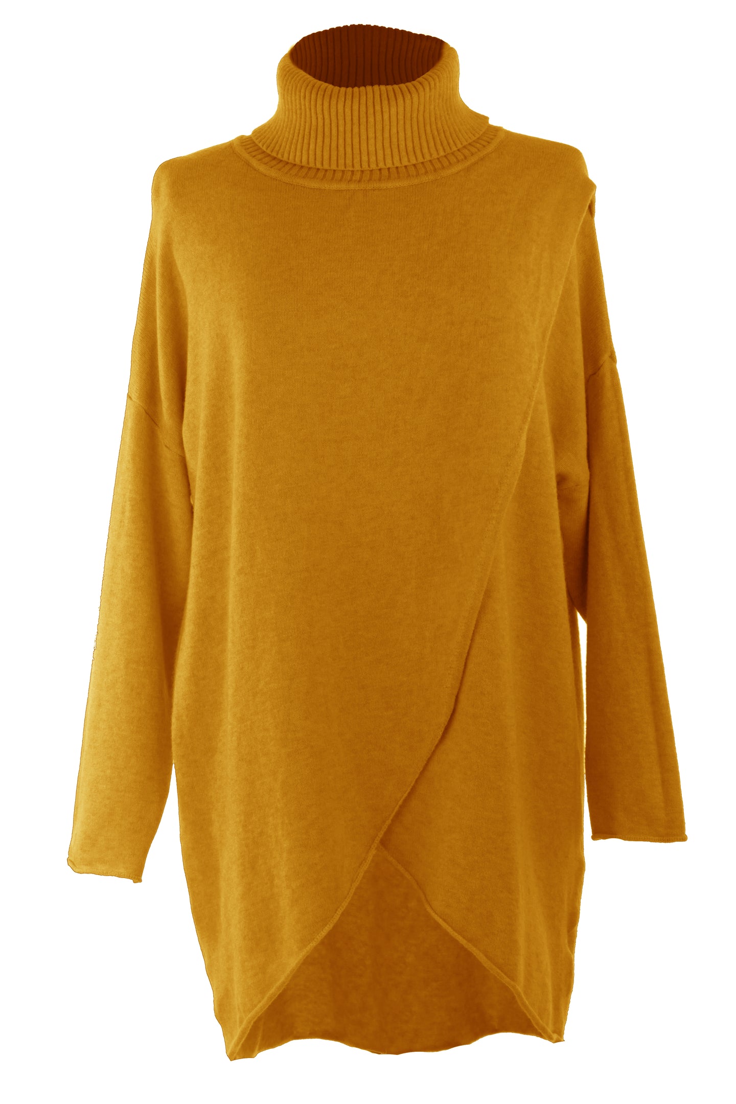 Polo Neck Flap Front Jumper
