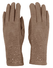 Load image into Gallery viewer, Diamante Detail Cashmere Gloves
