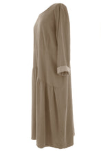 Load image into Gallery viewer, Pleat Panel Detail Corduroy Midi
