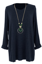 Load image into Gallery viewer, Ribbed Fine Knit Necklace Jumper
