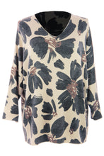 Load image into Gallery viewer, Floral Print Fine Knit Wool Jumper
